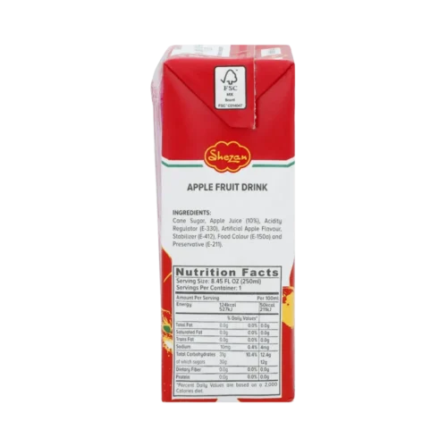 Shezan Apple Fruit Drink 250ml - Pack of 6