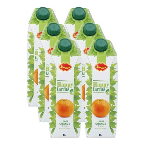 Shezan Happy Farms Orange 1000ml - Pack of 6