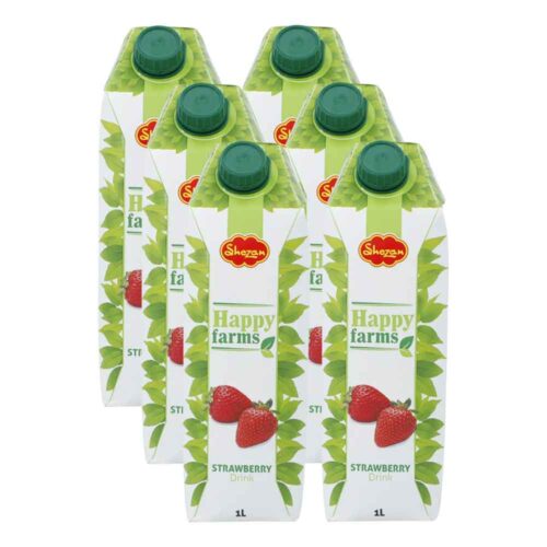 Shezan Happy Farms Strawberry 1000ml - Pack of 6