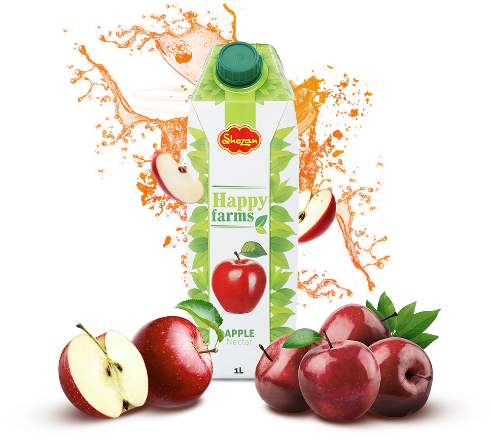 Shezan Happy Farms Apple 1000ml - Pack of 12